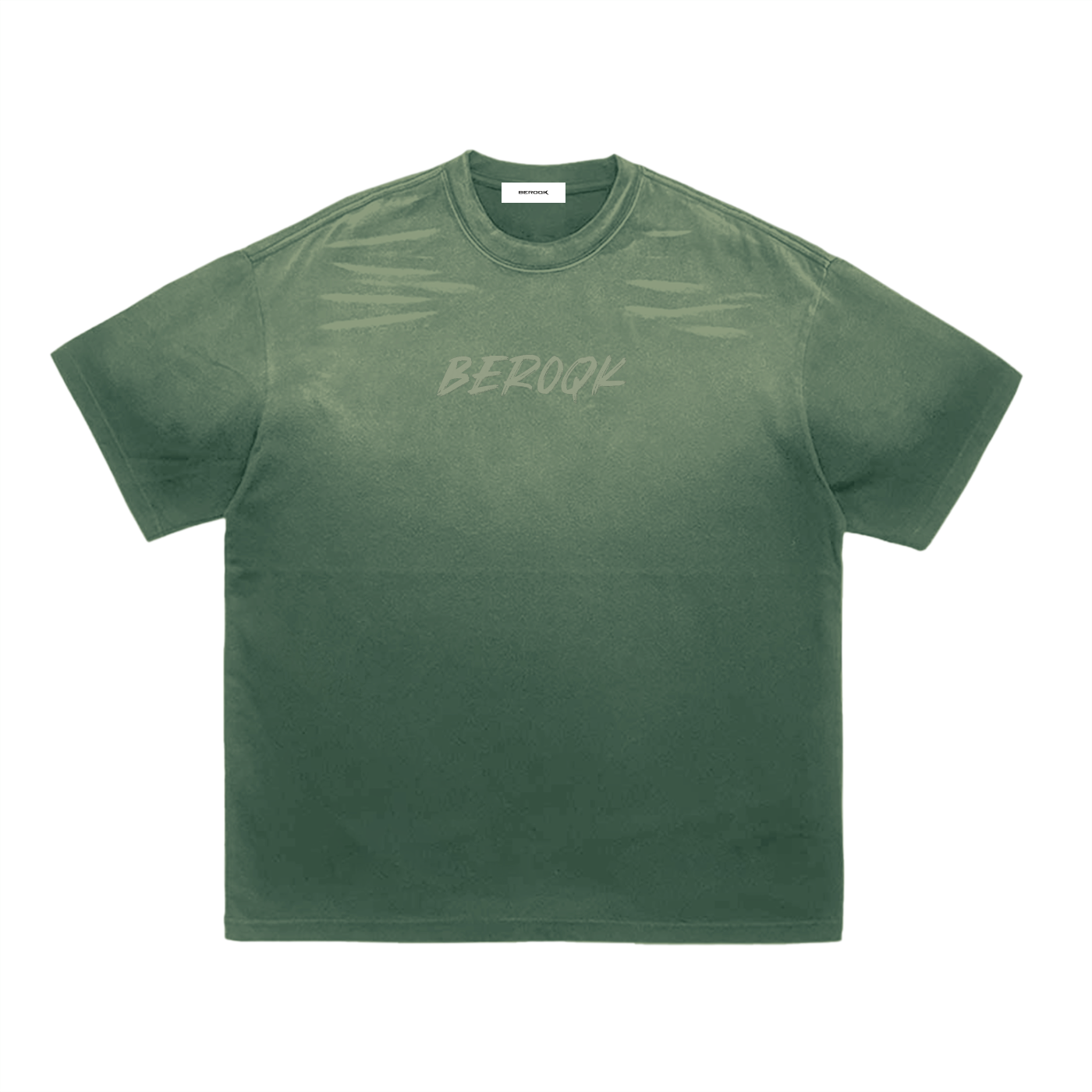 Beroqk,Beroqk Clothing,Gradient Washed Tee,Gradient wash T-Shirt,washed t-shirt,streetwear,unisex tee,sage tee,oversized t-shirt,loose fit