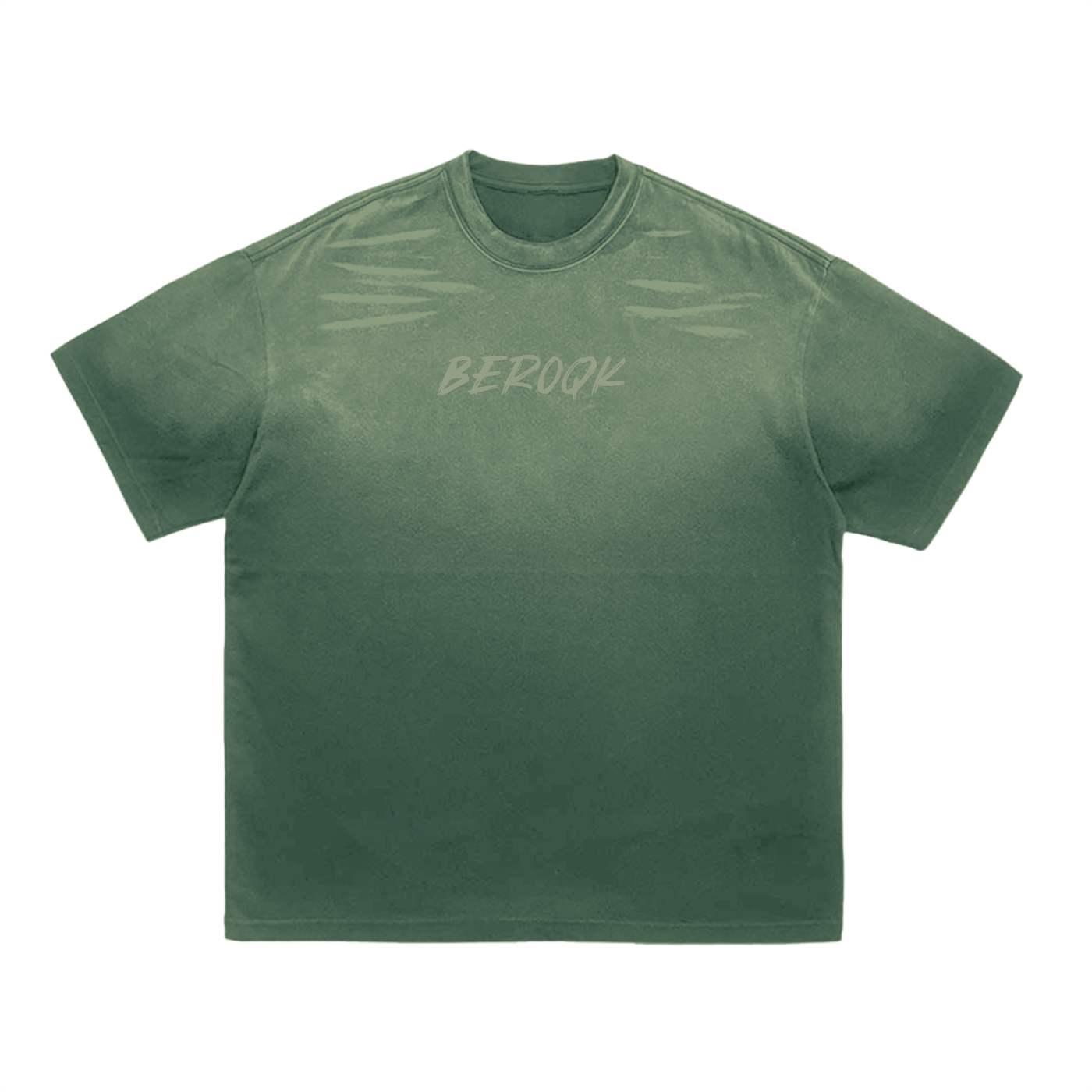 Beroqk,Beroqk Clothing,Gradient Washed Tee,Gradient wash T-Shirt,washed t-shirt,streetwear,unisex tee,sage tee,oversized t-shirt,loose fit